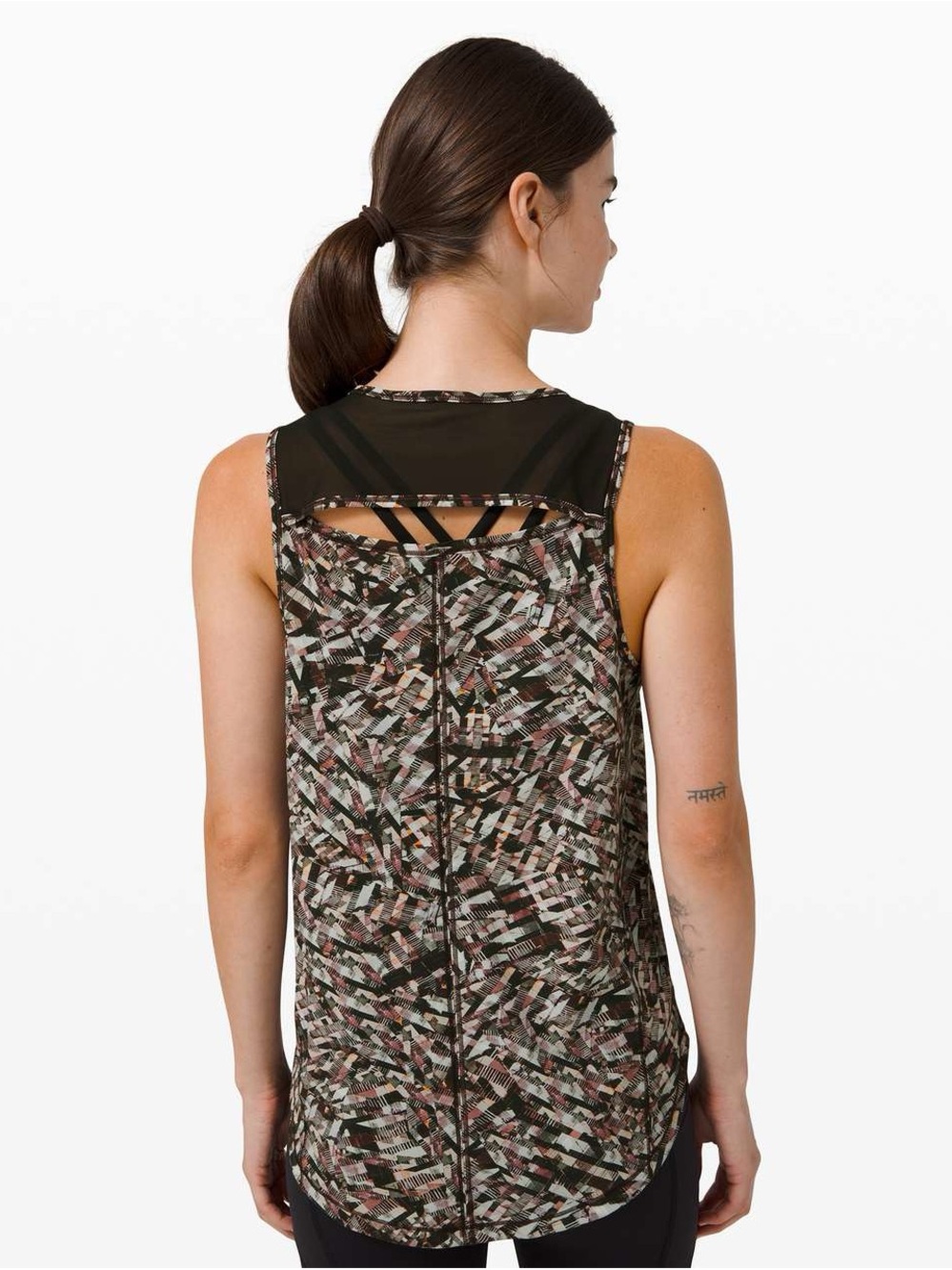 Lululemon Sculpt Tank geometric print yoga Pilates gym activewear outdoor 6
